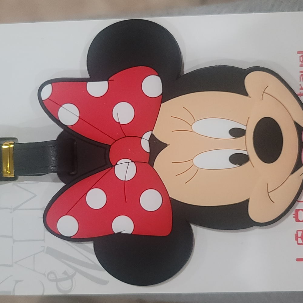 Disney Red and Black Minnie Mouse Luggage tag